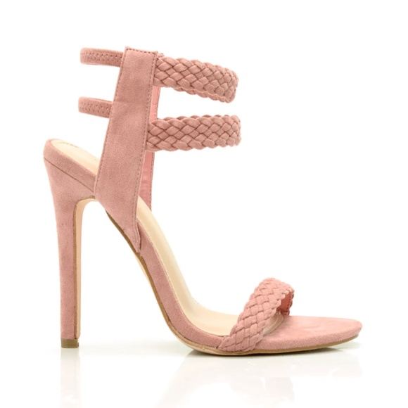 Fashion Nova Shoes - Fashion Nova Set Fire Heeled Sandal - Blush (NWOB)